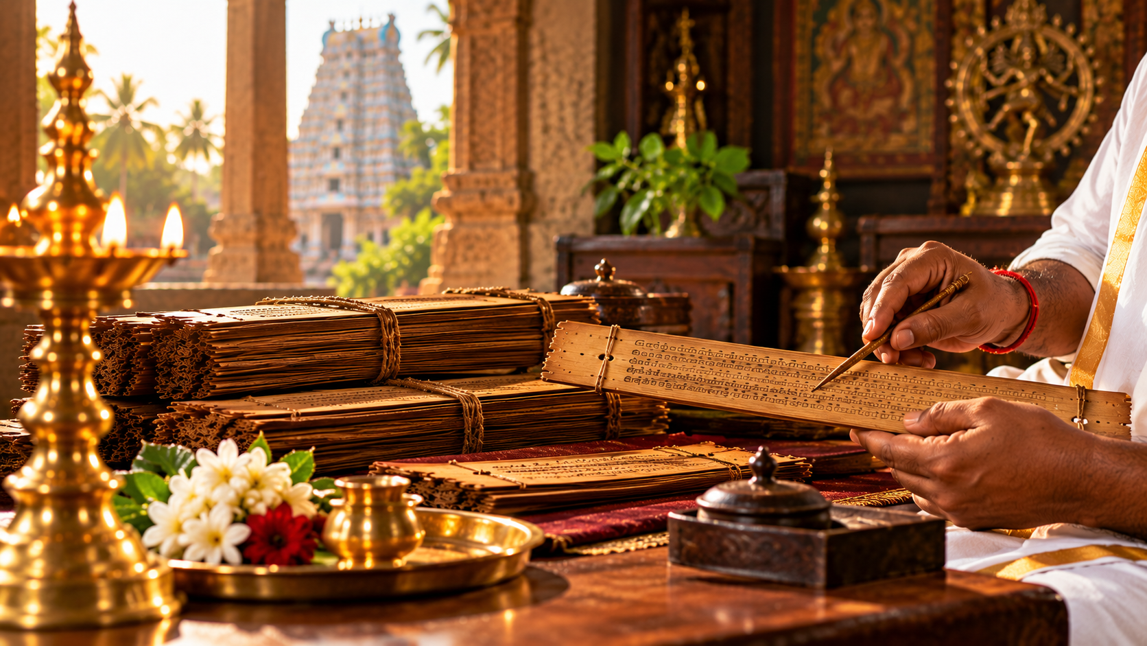 Traditional South Indian temple