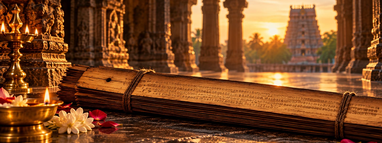Traditional palm-leaf manuscript consultation